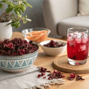 Les Fleurs d'Hibiscus Séchées